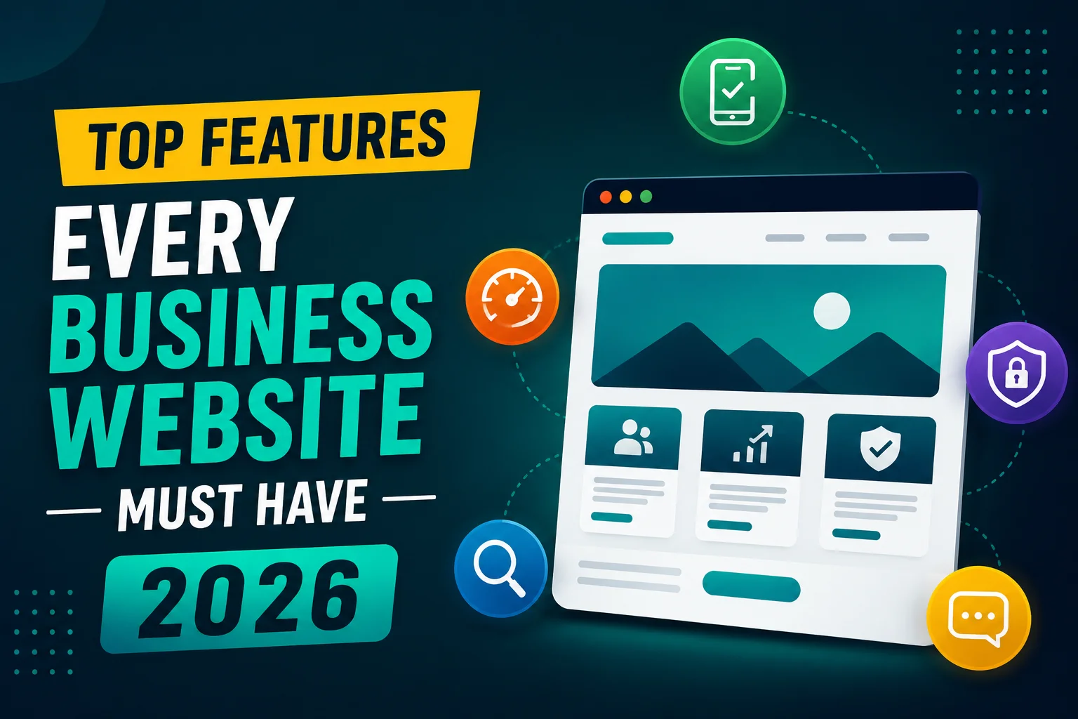  Top 15 Features Every Business Website Must Have in 2026